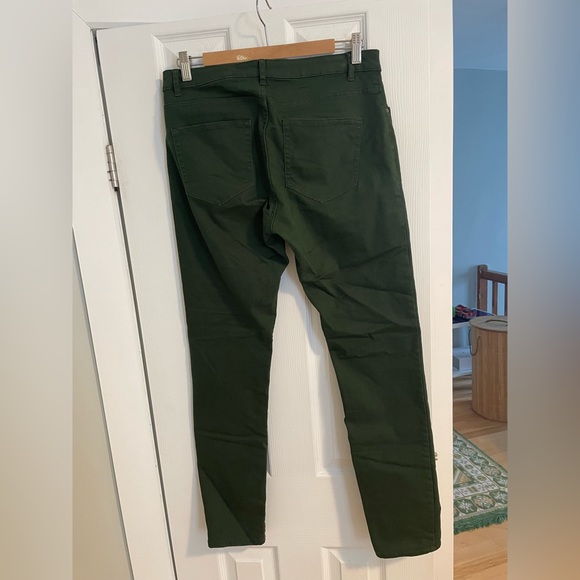 Green slim pants - Picture 2 of 3